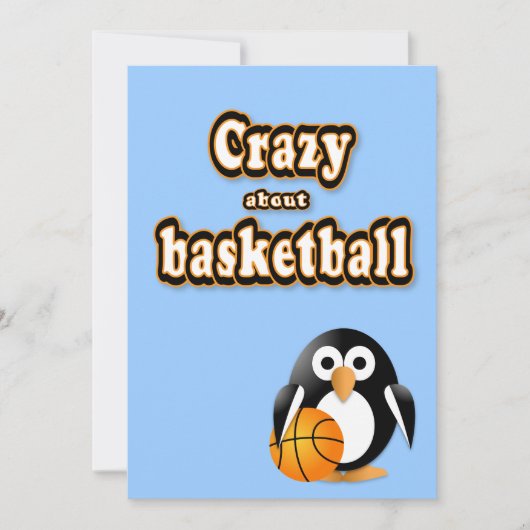 Penguin with basket-ball (Front)