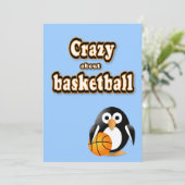 Penguin with basket-ball (Standing Front)