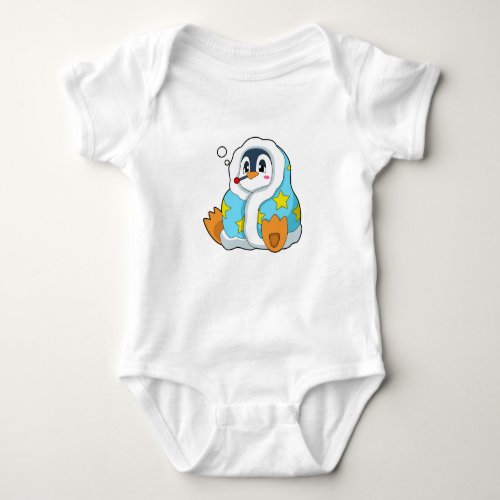 Penguin with Clinical thermometer Baby Bodysuit