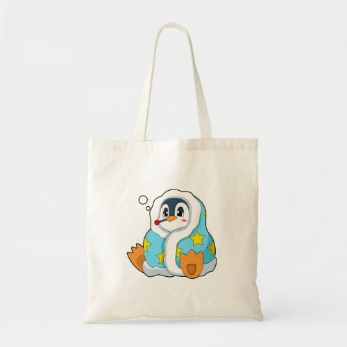 Penguin with Clinical thermometer Tote Bag