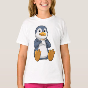 Penguin with Coffee Cup T-Shirt