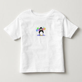 Penguin with Colorful Balloons Toddler T-shirt