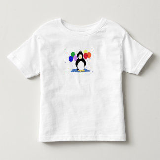 Penguin with Colourful Balloons Toddler T-shirt