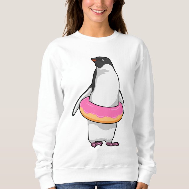 Penguin with Donut Sweatshirt (Front)