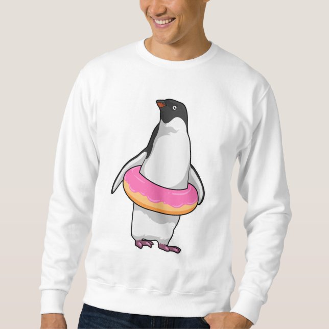Penguin with Donut Sweatshirt (Front)