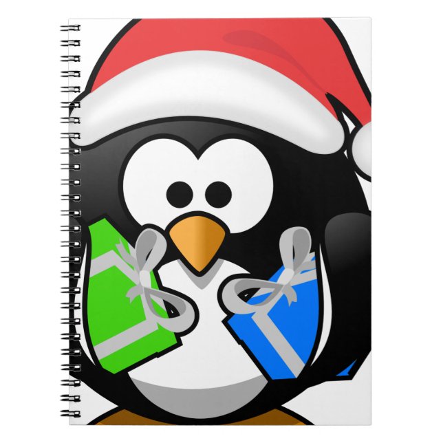 Penguin with Gifts Notebook (Front)