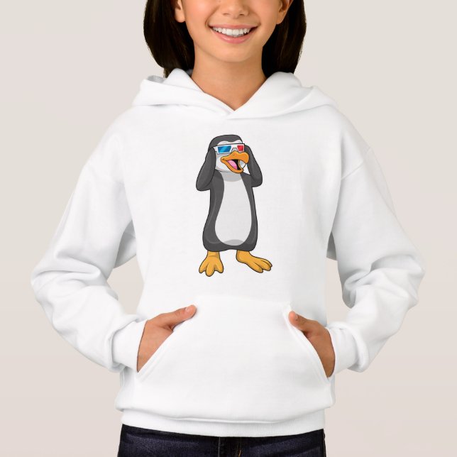 Penguin with Glasses Hoodie (Front)