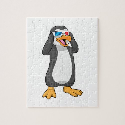 Penguin with Glasses Jigsaw Puzzle
