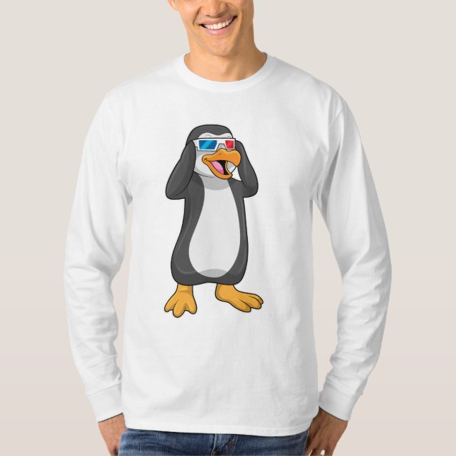 Penguin with Glasses T-Shirt (Front)