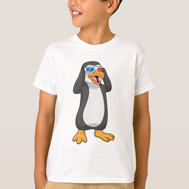 Penguin with Glasses T-Shirt (Front)