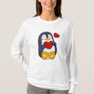 Penguin with Heart T-Shirt