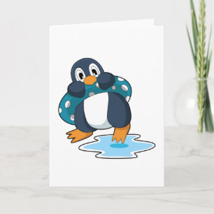 Penguin with Lifebuoy Card