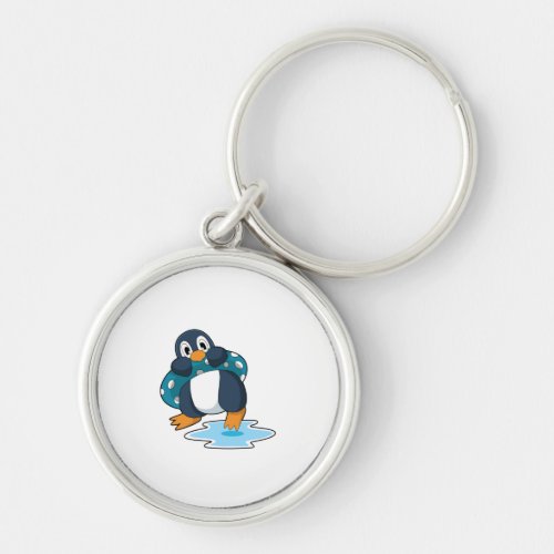 Penguin with Lifebuoy Keychain