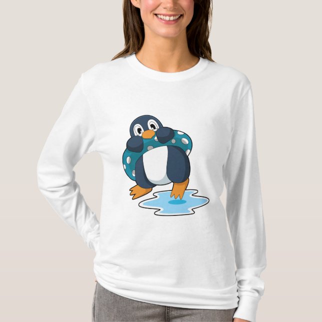 Penguin with Lifebuoy T-Shirt (Front)