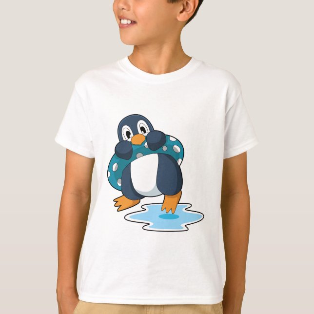 Penguin with Lifebuoy T-Shirt (Front)