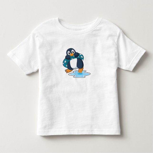 Penguin with Lifebuoy Toddler T-shirt (Front)