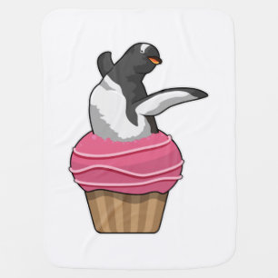 Penguin with Muffin Baby Blanket