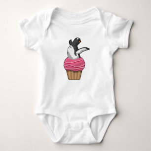 Penguin with Muffin Baby Bodysuit