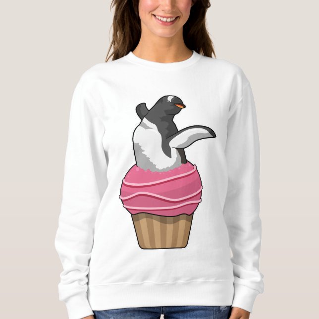 Penguin with Muffin Sweatshirt (Front)