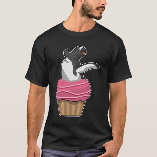 Penguin with Muffin T-Shirt (Front)
