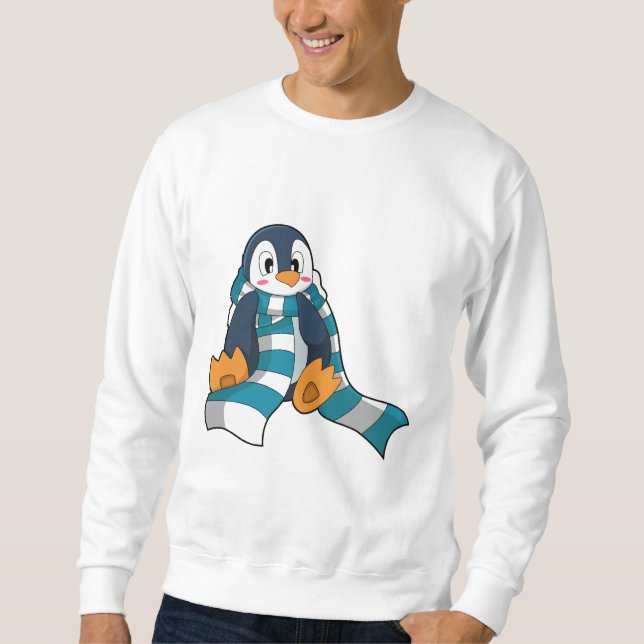 Penguin with Scarf Sweatshirt (Front)