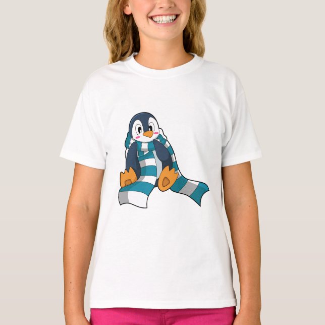 Penguin with Scarf T-Shirt (Front)