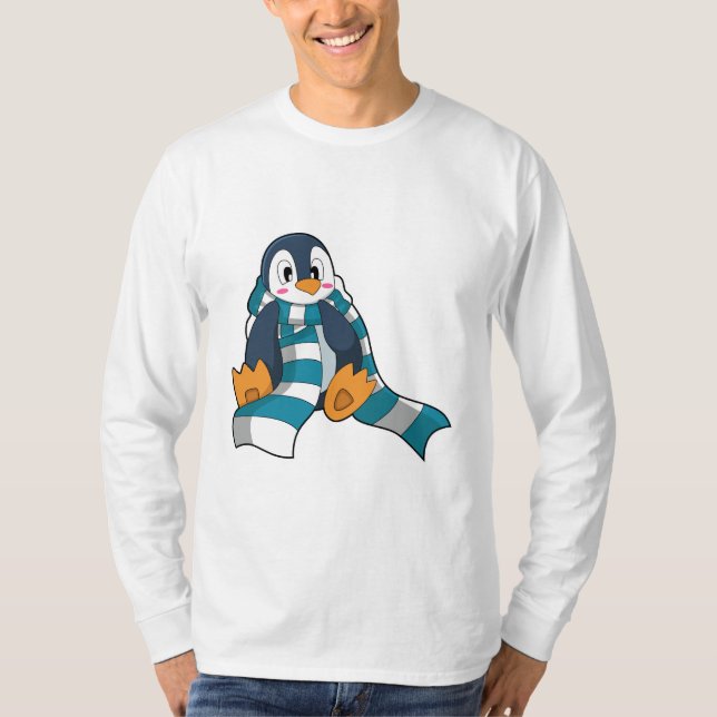 Penguin with Scarf T-Shirt (Front)