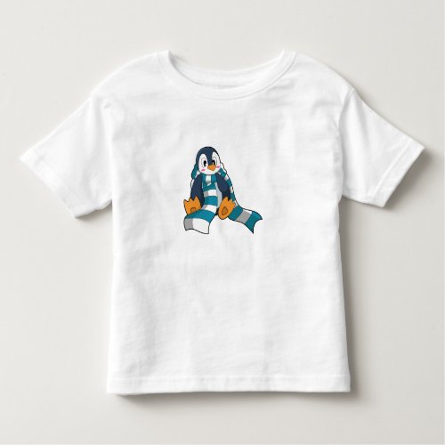Penguin with Scarf Toddler T_shirt