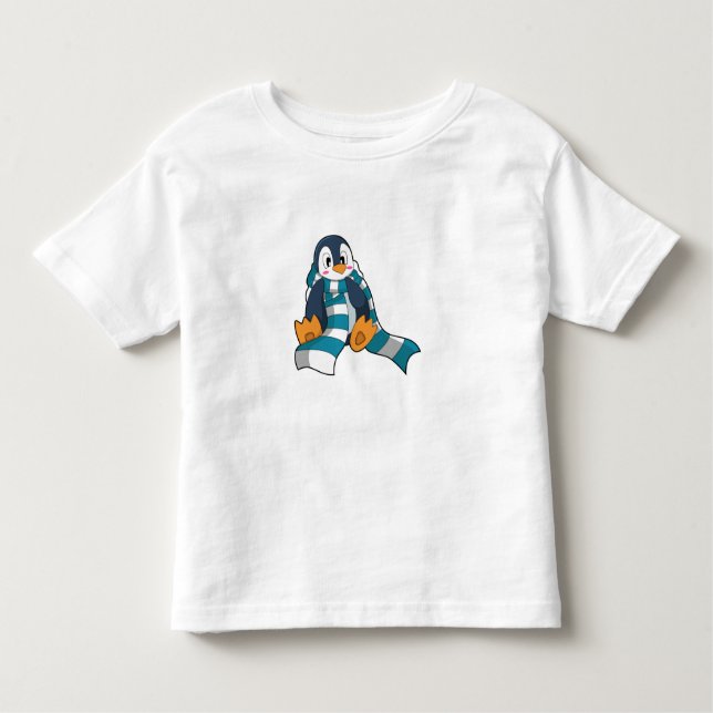 Penguin with Scarf Toddler T-shirt (Front)