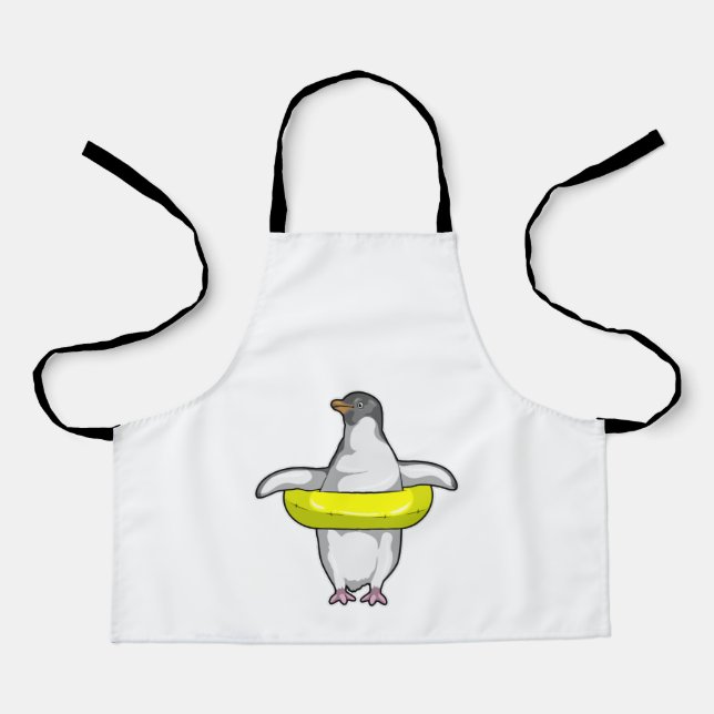 Penguin with Swim ring Apron (Front)