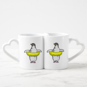 Penguin with Swim ring Coffee Mug Set