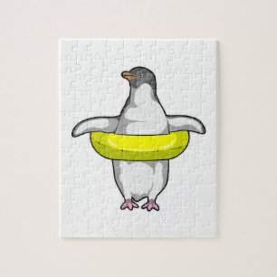 Penguin with Swim ring Jigsaw Puzzle