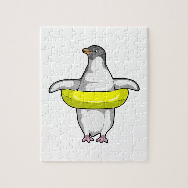 Penguin with Swim ring Jigsaw Puzzle (Vertical)