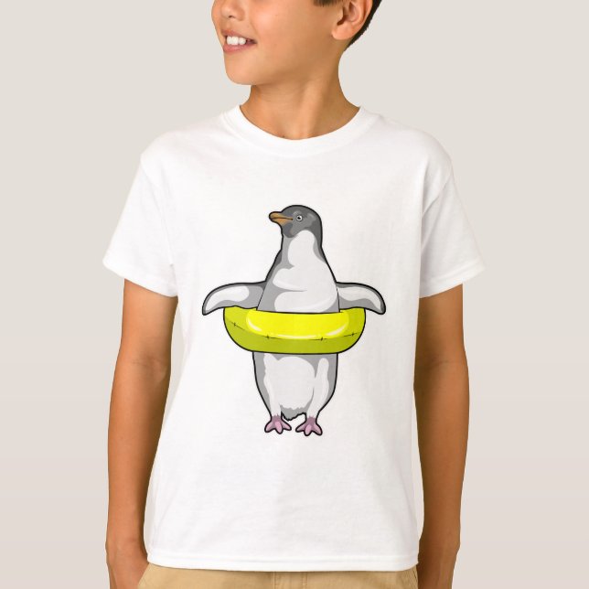 Penguin with Swim ring T-Shirt (Front)