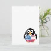 Penguin with USA flag (Standing Front)