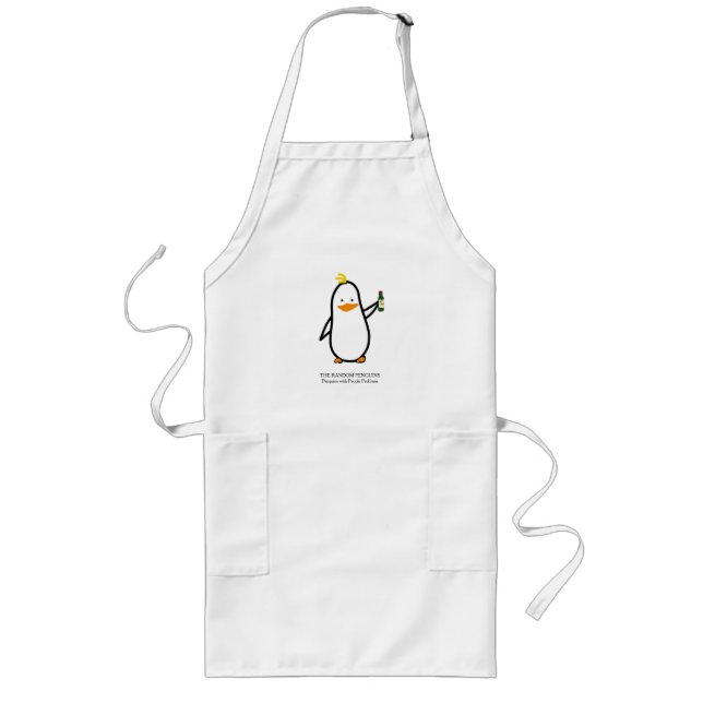 PENGUIN WITH WINE on an apron (Front)