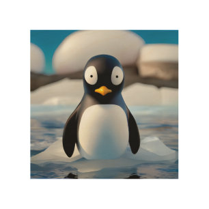 Penguin Wood Wall Art