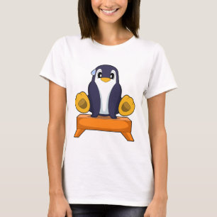 Penguin Workout Gymnastics Fitness T-Shirt