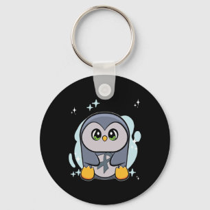 Penguin World Dyslexia Awareness  Keychain