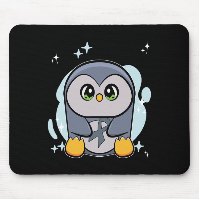 Penguin World Dyslexia Awareness  Mouse Pad (Front)