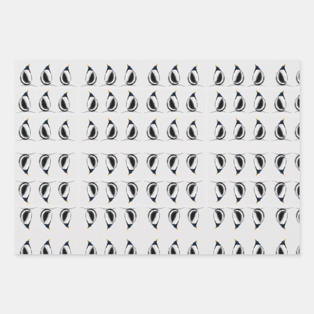 Penguin Wrapping Paper Sheets (Front)
