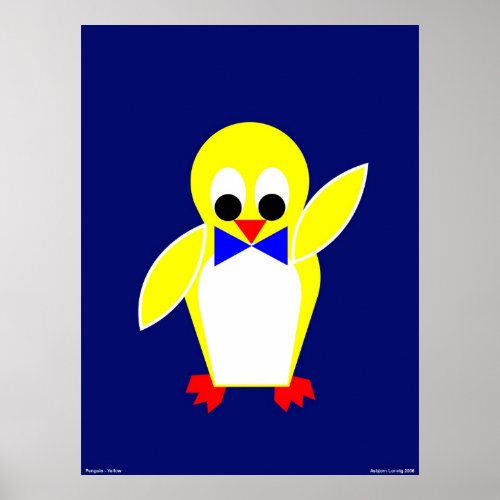 Penguin _ Yellow Poster