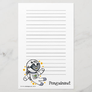 Penguinaut Writing Paper
