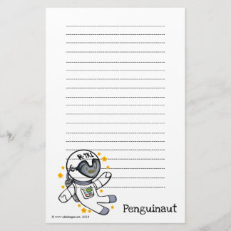 Penguinaut Writing Paper