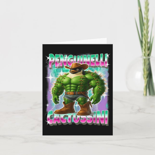 Penguinelli-cactussini Italian-brainrot Penguin Ca Card (Front)