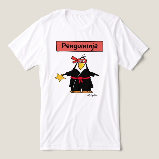 PENGUININJA penguin ninja by Sandra Boynton T-Shir Tri-Blend Shirt (Design Front)
