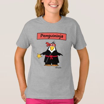 Penguininja Penguin Ninja By Sandra Boynton T-shirt by SandraBoynton at Zazzle