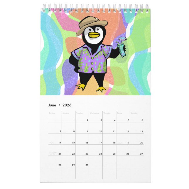 Penguins 365 calendar (Jun 2026)