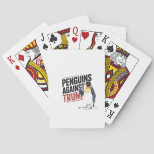 Penguins Against Trump Anti Trump USA Poker Cards