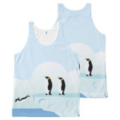 Penguins All-Over-Print Tank Top (Front and Back)